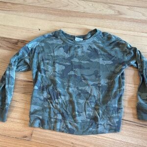 Kids Camouflage Long Sleeve Shirt with Back Detail